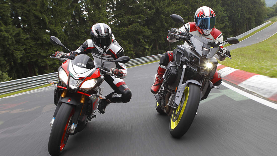 Aprilia Tuono V Factory Und Yamaha Mt Im Vergleichstest