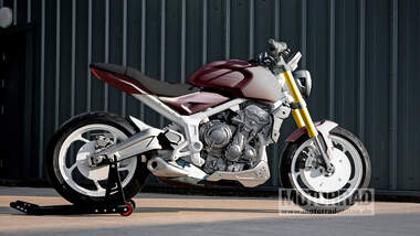 08/2020, Triumph Trident Design Prototyp farbig