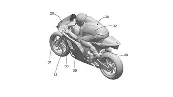 Aprilia-Patent aerodynamische Aufsätze
