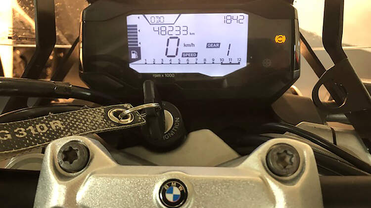 BMW G 310 R Dauertest Tachostand