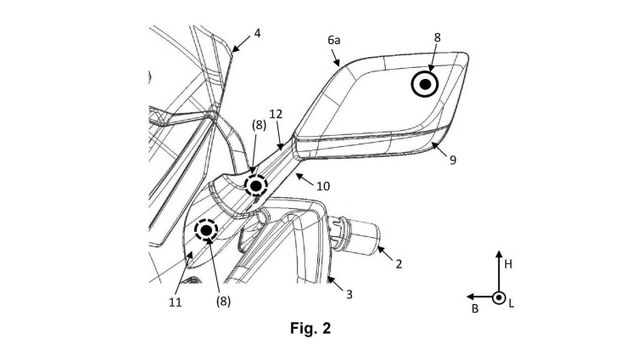 BMW Patent Kraftrad mit Kamera-System