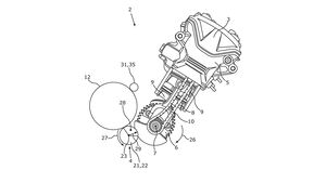 BMW Patent neuer Reihenzweizylindermotor Twin Mittelklasse F-Baureihe (04/2023)