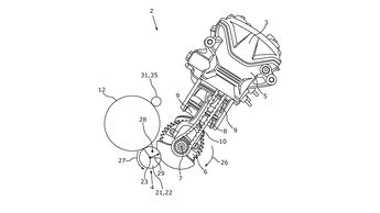 BMW Patent neuer Reihenzweizylindermotor Twin Mittelklasse F-Baureihe (04/2023)