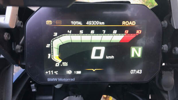 BMW R 1250 GS Dauertest Tacho