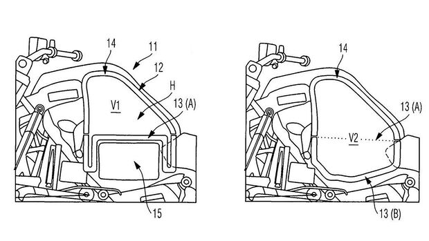 BMW variabler Tank Hybrid -Antrieb Patentzeichnung
