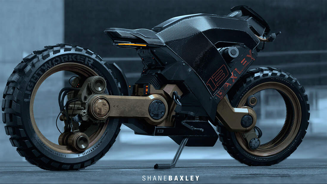 Baxley Moto Rendering Design Konzept