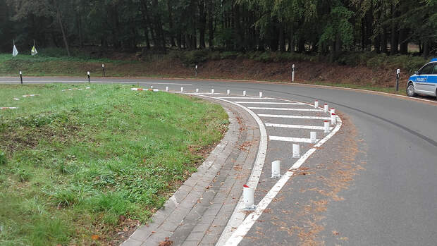 Beliebte Motorradkurve im Landkreis Lüneburg