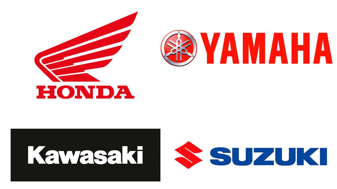 Big Four japanische Hersteller Honda Kawasaki Suzuki Yamaha