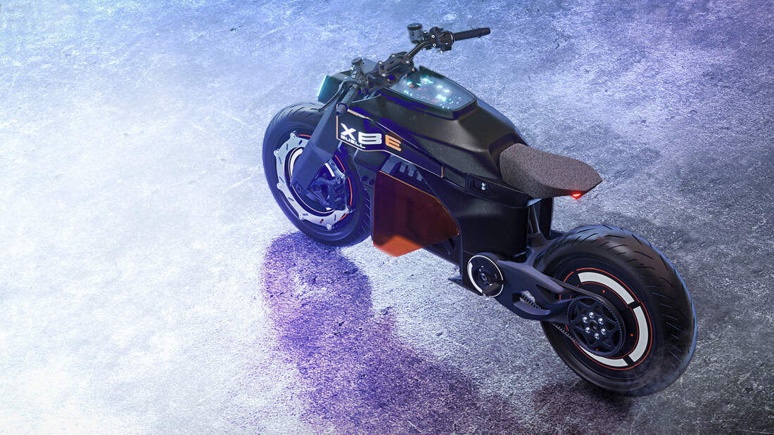 Buell XBE Elektromotorrad Design Concept von Theo Cauchy