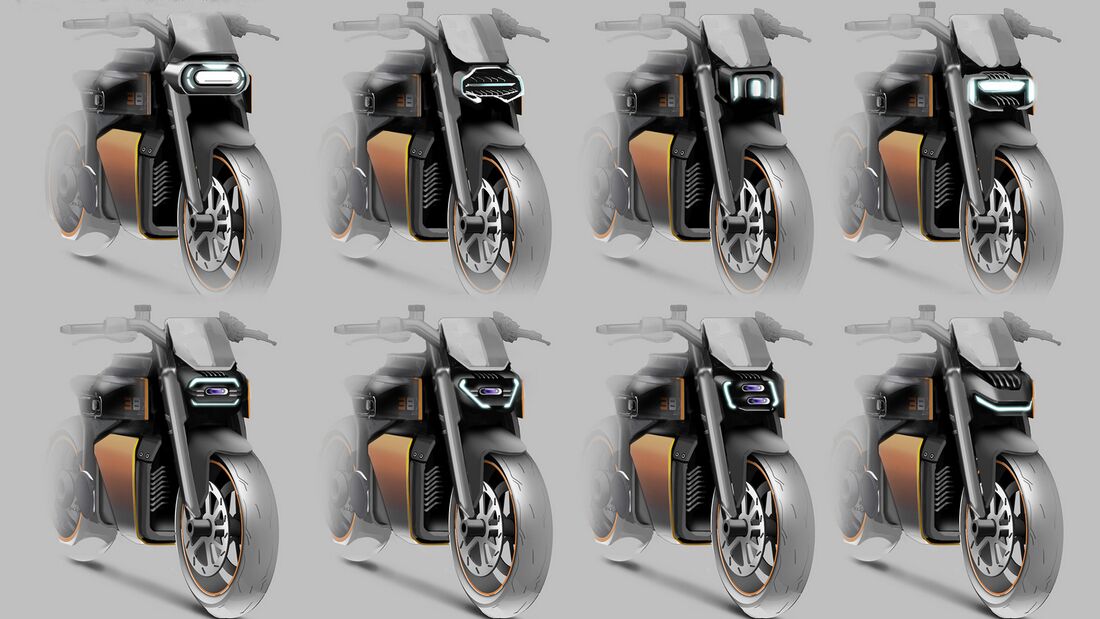 Buell XBE Elektromotorrad Design Concept von Theo Cauchy