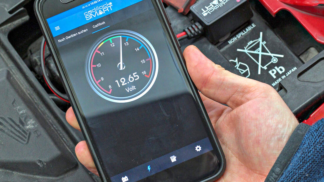 Cadillock Smart: Bluetooth-Batteriemonitor und App.