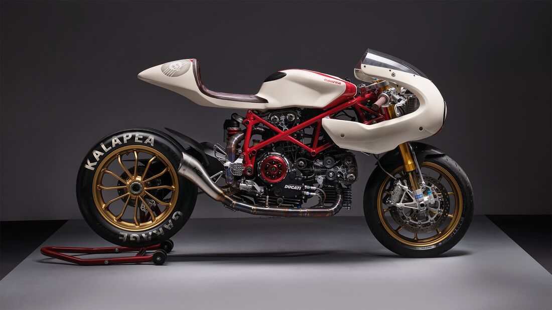 Ducati 749 Umbau Custombike Café Racer Dragster von Kaspar Ilves Kalapea Garage
