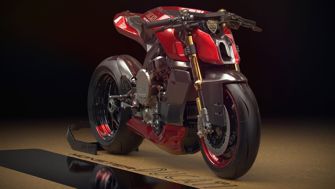 Ducati Monster Elektro Design Concept Konzept Studie von Filippo Ubertino (01/2023)