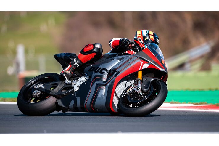 Ducati MotoE Prototyp V21L zeigt das Machbare: Elektrodromik: 225 Kilo, 150 PS, 140 Nm, 275 km/h