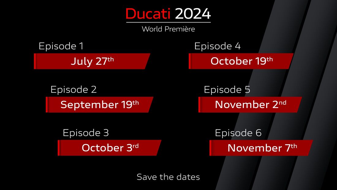 6 neue Ducatis für 2024 im Countdown