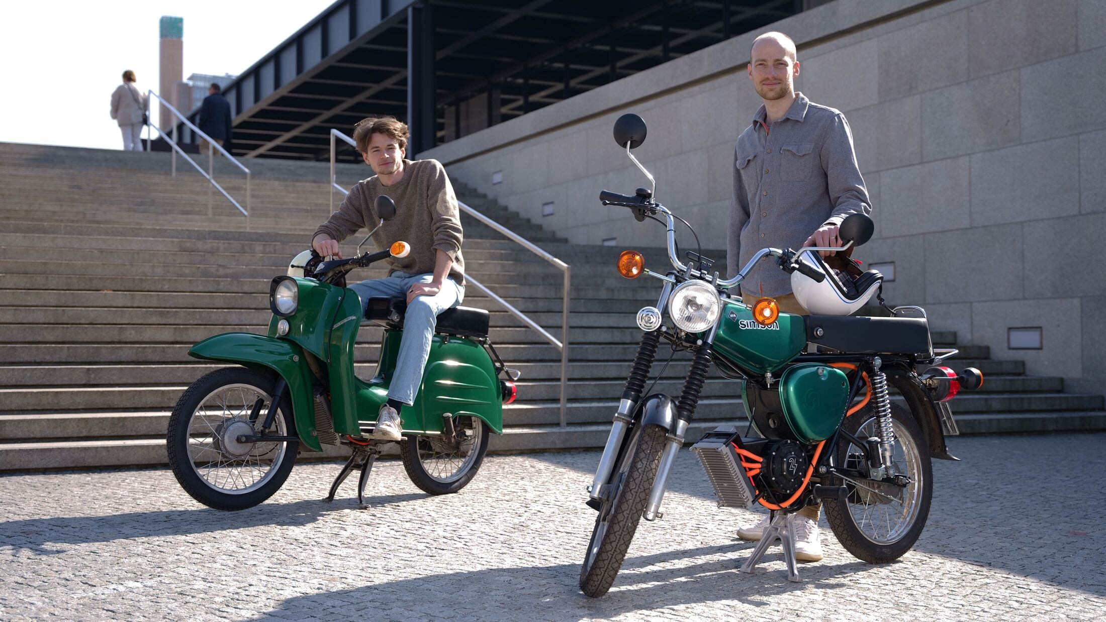 Warum zwei Tüftler dem DDR-Kult-Moped Simson einen E-Motor