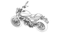 Harley-Davidson 338R Patentzeichnung