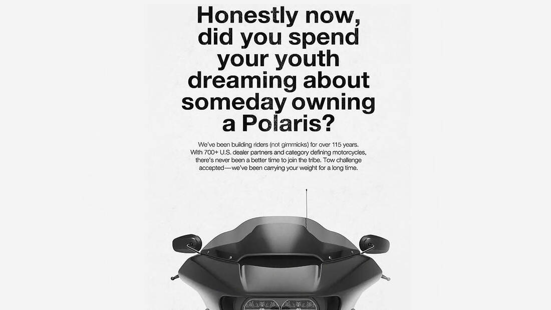 Harley-Davidson Werbung Konter Indian