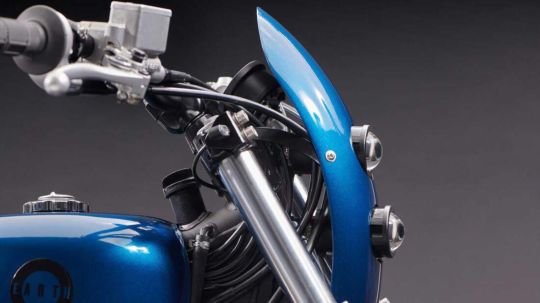 Honda NX 650 Dominator Earth Motorcycles mit feinem SingleTracker