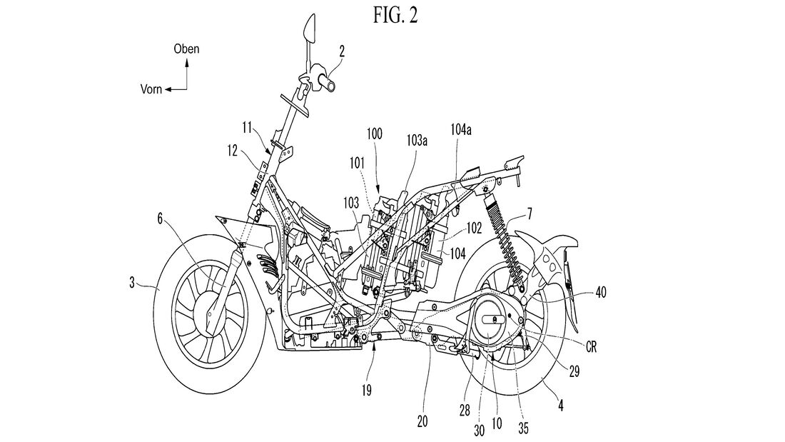 Honda Elektroroller Patent