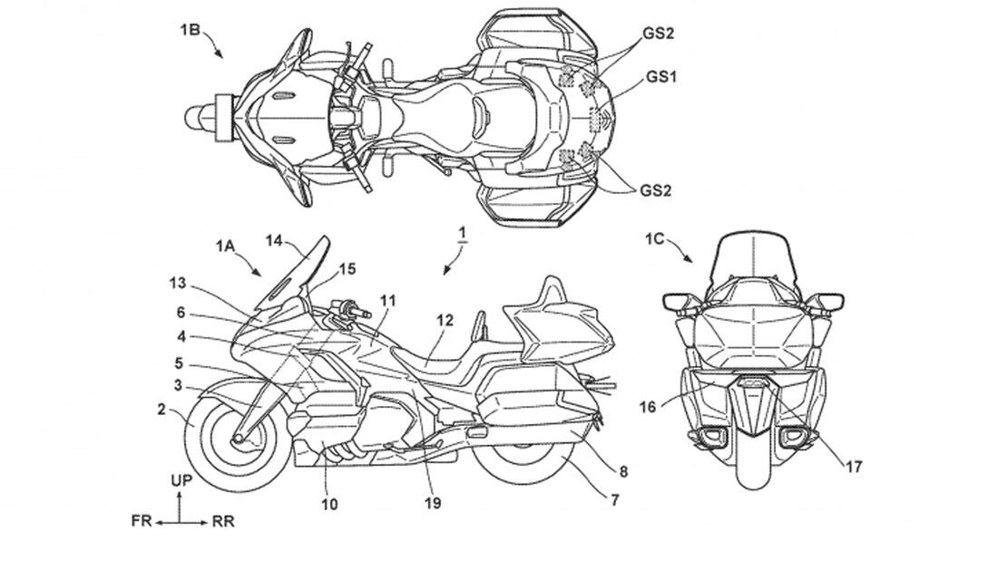 Honda Goldwing Radar Patent