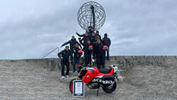 Honda Monkey 125 mit 108 Liter Tank Acerbis AC50 Project Nordkap Weltrekord (06/2023)