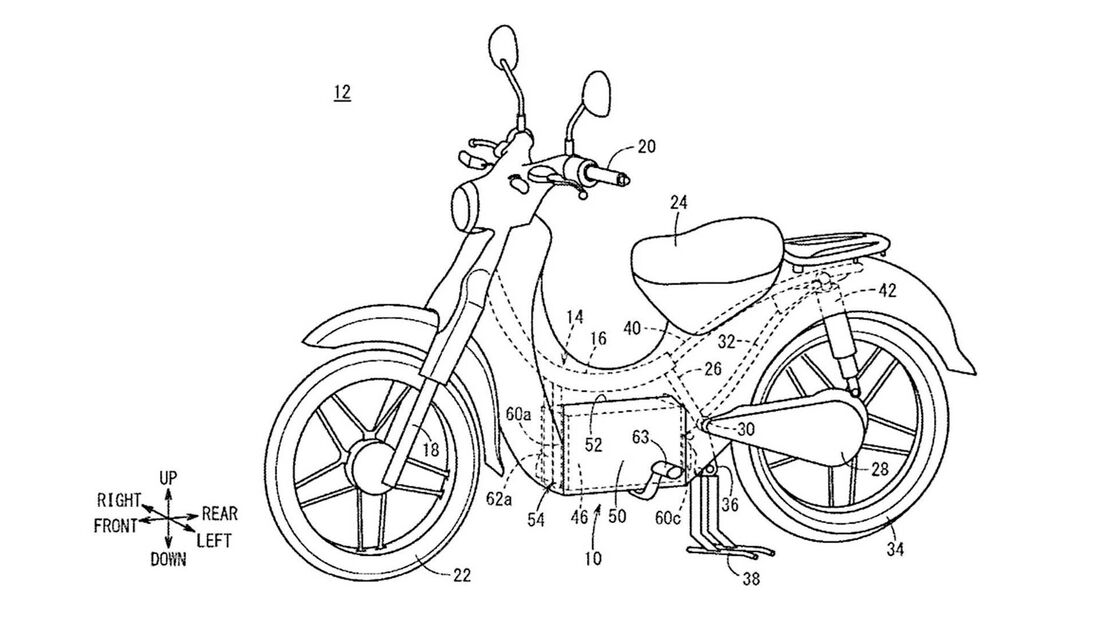 Honda Patent E-Super Cub
