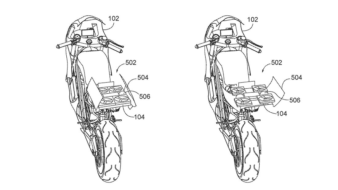 Honda Patent Motorrad Drohne