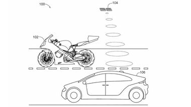 Honda Patent Motorrad Drohne