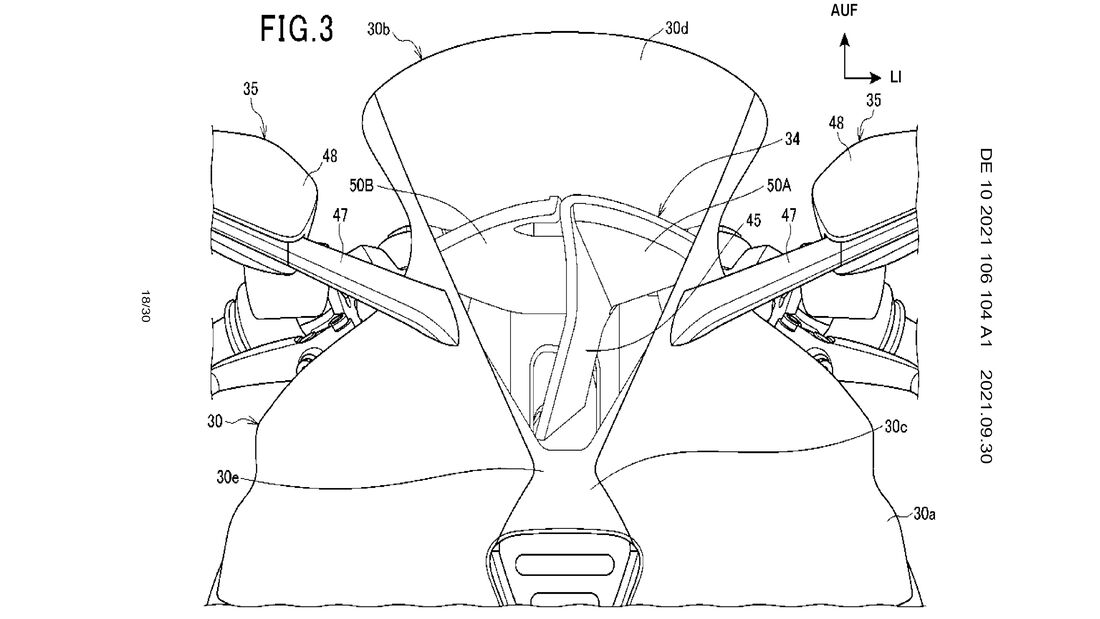 Honda Patent Rahmen, V4