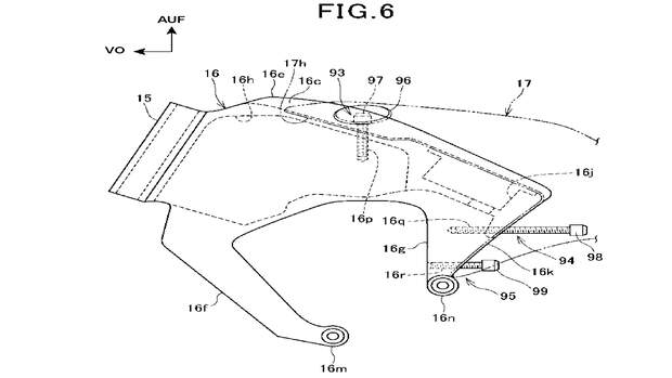 Honda Patent Rahmen, V4