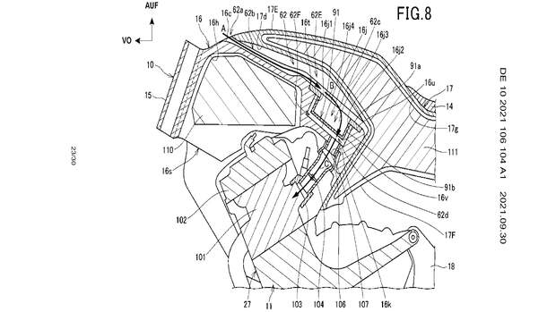 Honda Patent Rahmen, V4