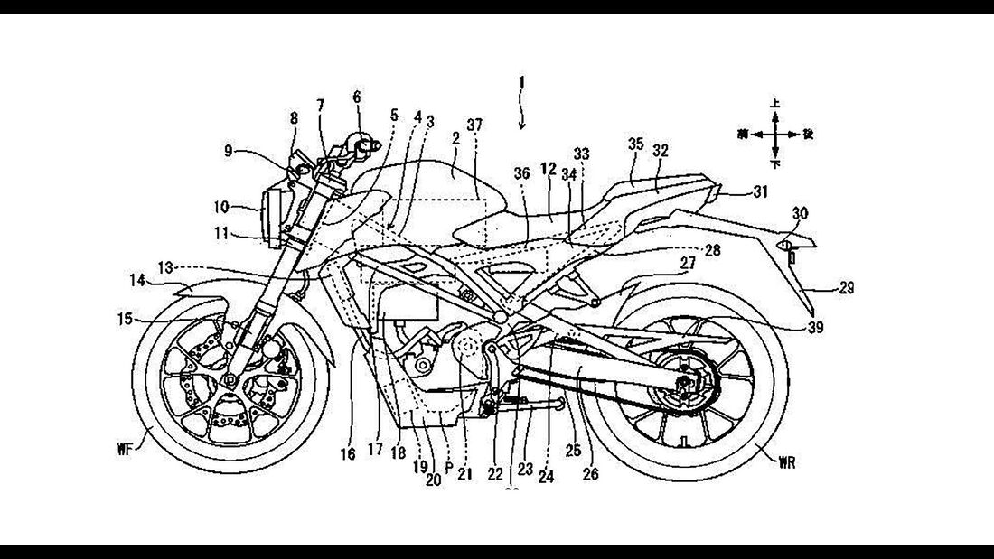 Honda Patent kleines Elektromotorrad