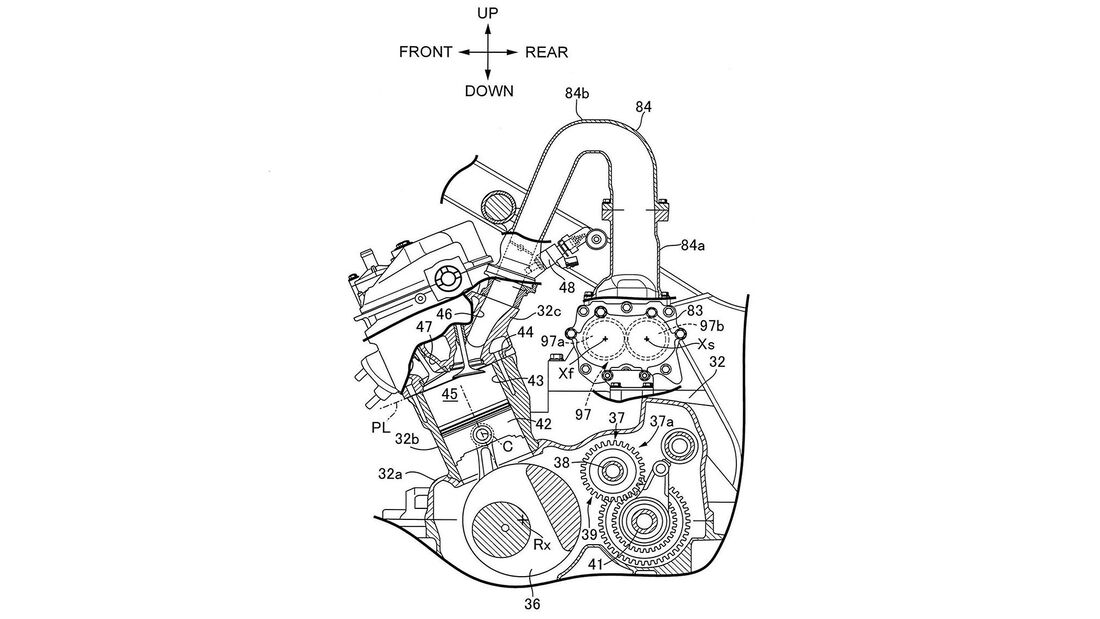 Honda Reihentwin Kompressor Patent