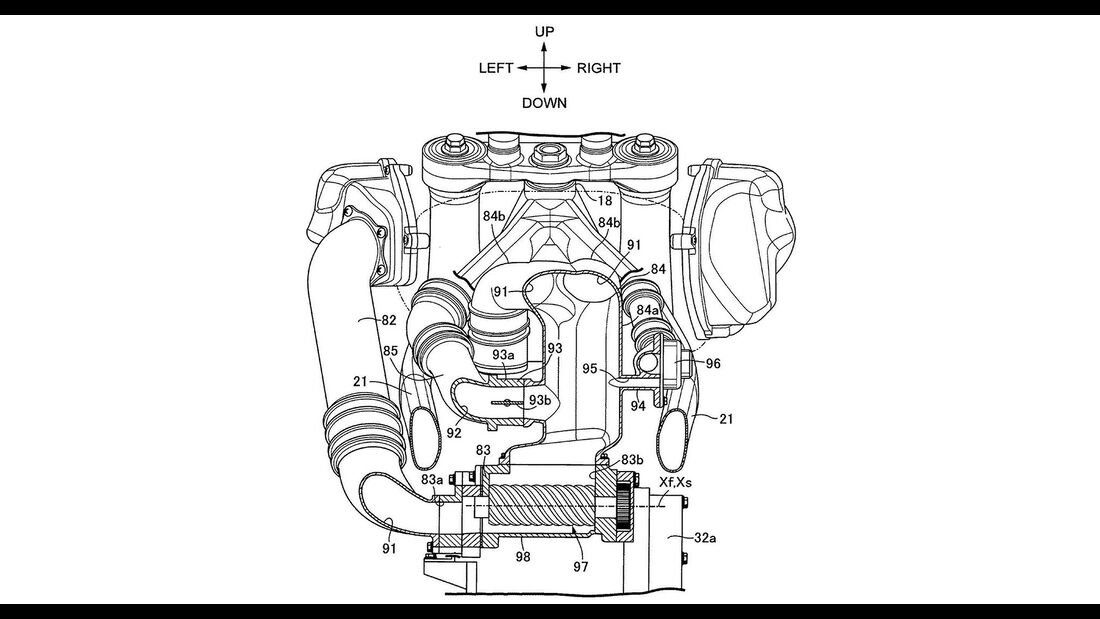Honda Reihentwin Kompressor Patent
