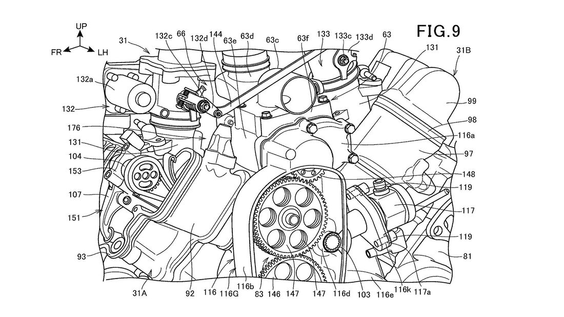 Honda V2 Kompressor Patentamtbilder