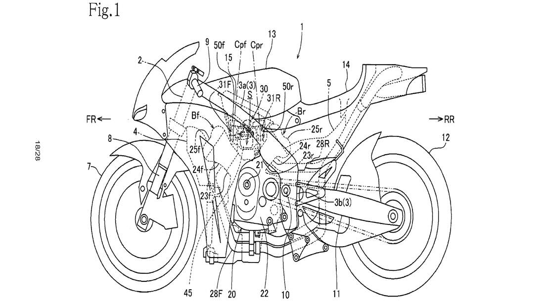Honda V4 Patent