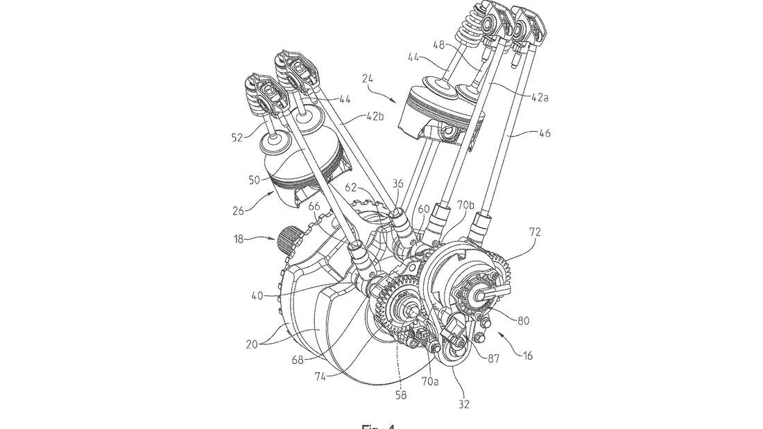 Indian Thunderstroke Motor Patent Variable Ventilsteuerung
