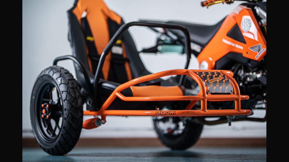 Industrial Moto LLC Project GUS Honda Grom mit Beiwagen