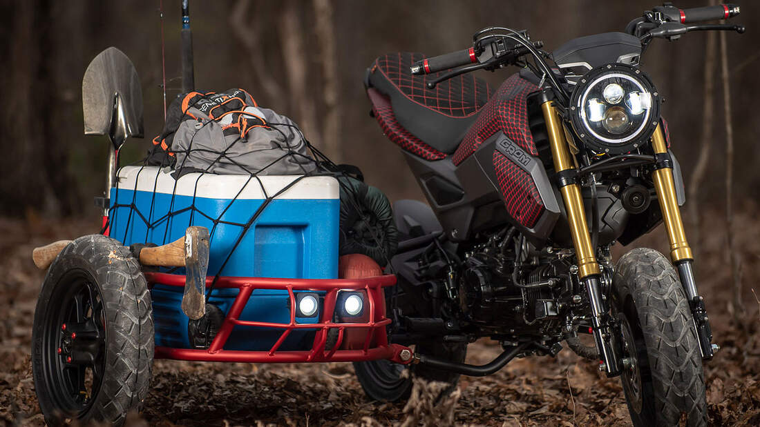 Industrial Moto LLC Project GUS Honda Grom mit Beiwagen