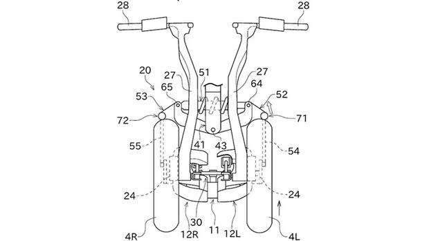 Kawasaki Dreirad Patent II