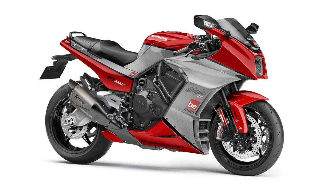 Kawasaki Ninja GPZ 1000 R Retro Concept von Kar Lee Kardesign (02/2023)