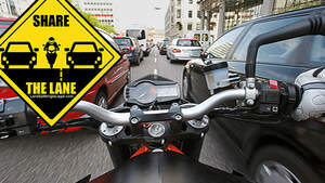 Lane Splitting, Lane Filtering, Staudurchfahrt USA