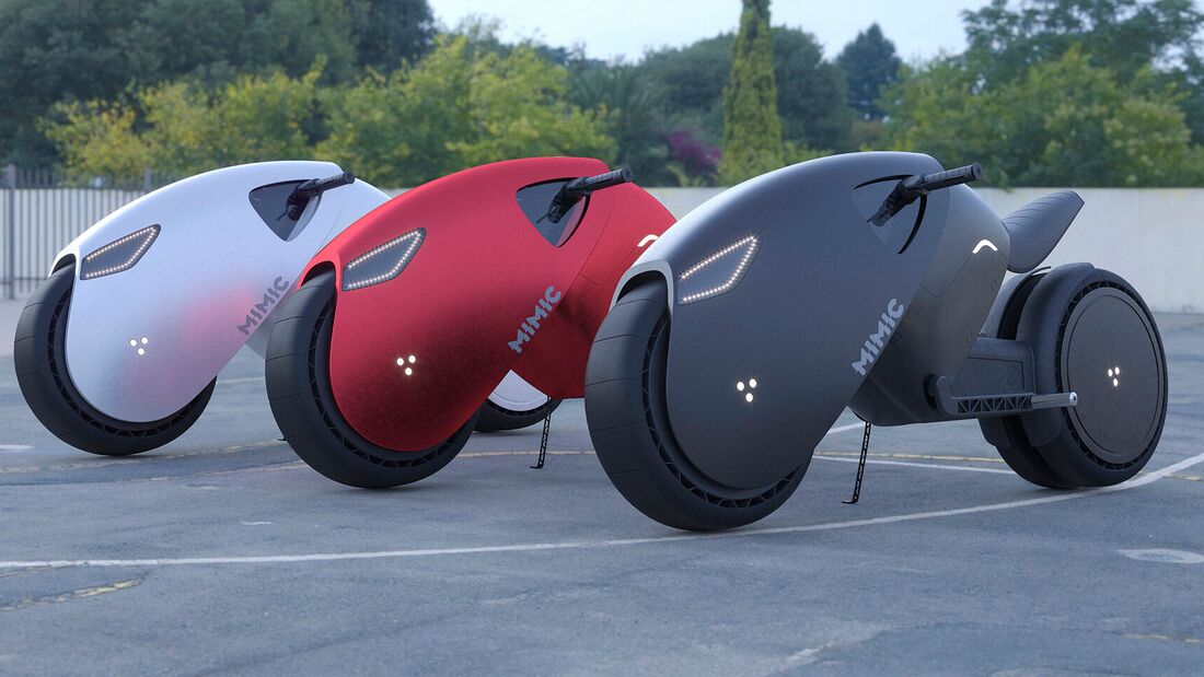 Mimic Elektro-Superbike Rendering Konzept von Roman Dolzhenko 2020