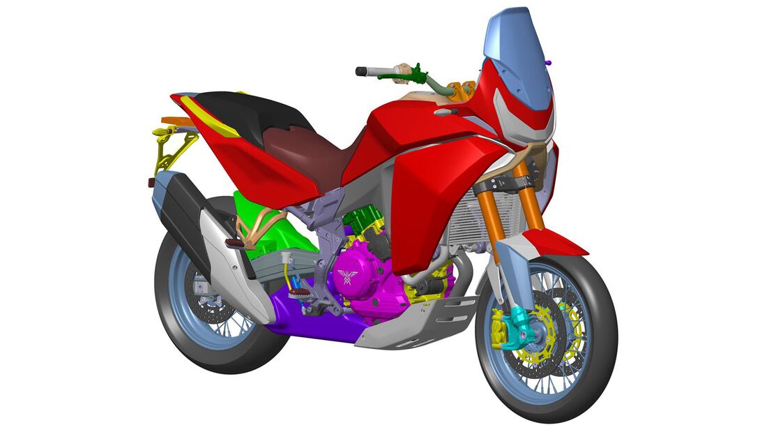 Moto Morini 09/2022 Adventure Bike Concept mit V-Twin