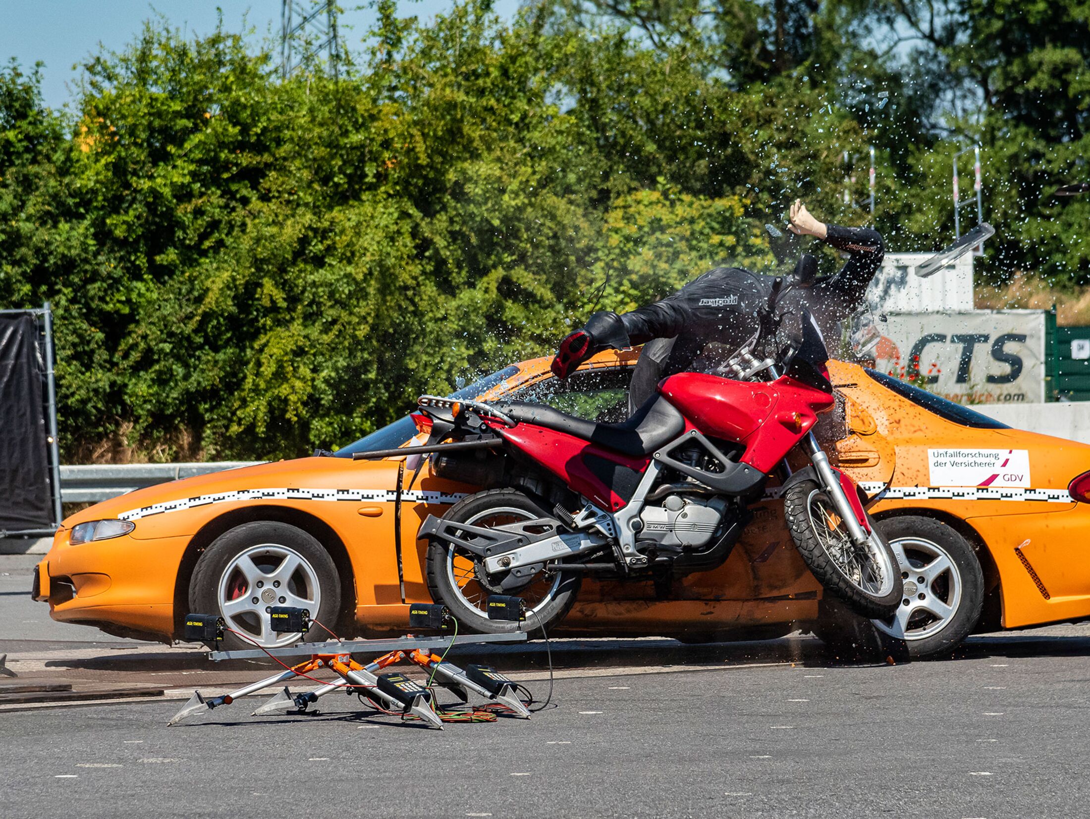Motorrad-Unfallstudie: Ab 70 km/h hilft auch kein Airbag