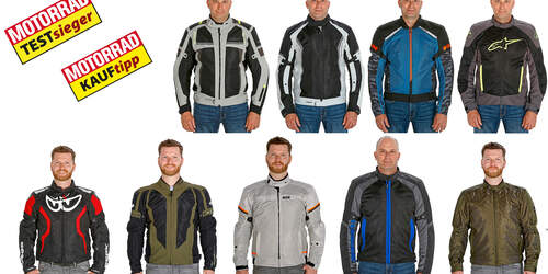 Büse Sommerjacke Santerno Motorradjacke Hell Herren Mesh Jacke