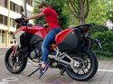Motorraeder für kleine Leute Sitzprobe Ducati Multistrada V4