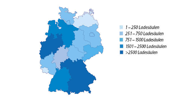 Öffentliche Ladesäulen Deutschland pro Bundesland