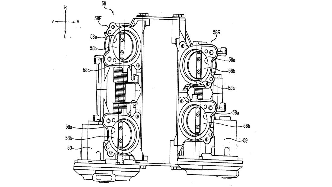 Patent Honda V4